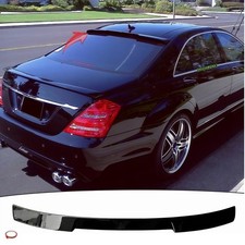 Fit For Mercedes S Class W221 S500 S550 Rear Roof Spoiler Wing Gloss Black 07-13 Fit For Mercedes S Class W221 S500 S550 Rear Roof Spoiler Wing Gloss Black 07-13
