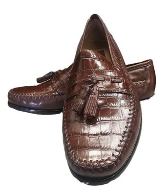 Florsheim Pisa Moc Toe Tassel Loafer Cognac/Brown Men's Slip-On 8 EEE