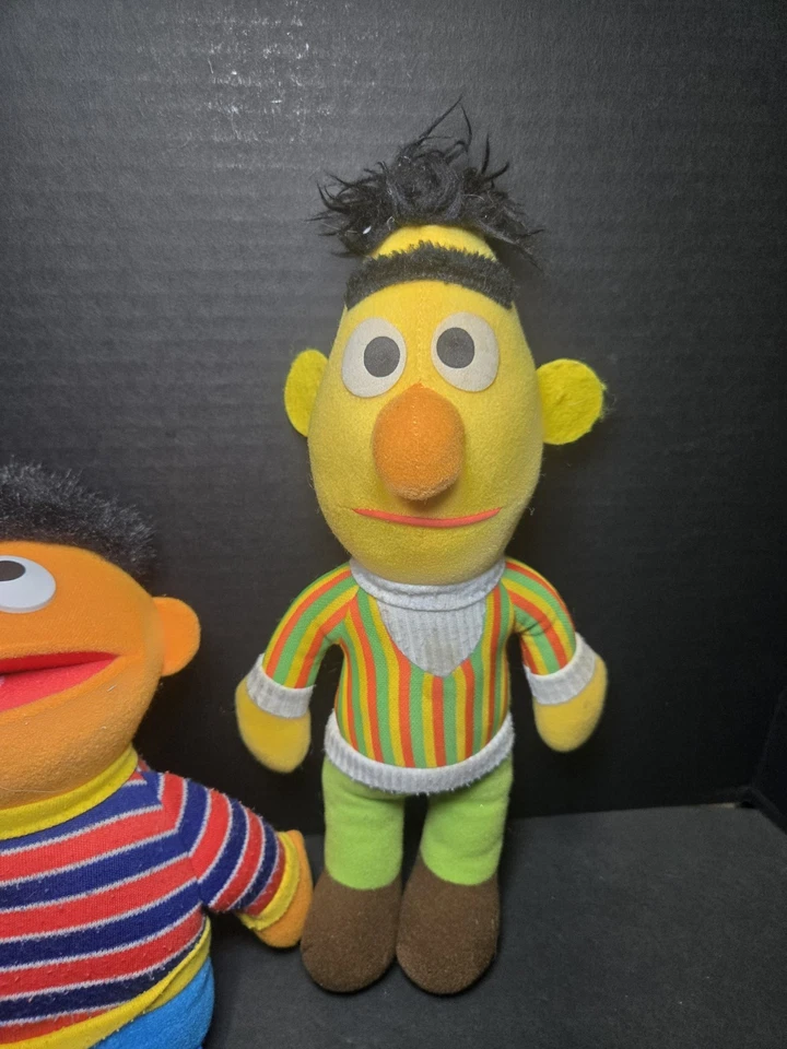 Vintage Hasbro Sesame Street Plush 12”Bert and 9” Ernie Dolls (Lot of 2) - Image 4 of 4