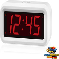 Digitaler Wecker Batteriebetrieben 1,2 Zoll Led Display 3 Helligkeit Snooze