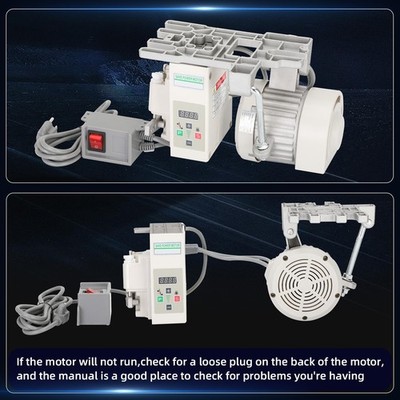 Industrial Sewing Machine Servo Motor AC110V 750W 1HP Speed 200RPM