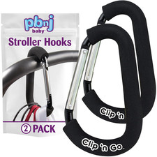 Stroller Hooks, 6.6" Extra Large Carabiner Clip, 2 Pack   Heavy Duty Stroller Cl