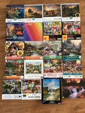 Lot of 20: Assorted Buffalo/Ceaco/Kodak etc 1000 Piece Puzzles.. Complete