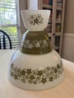 Pyrex Spring Blossom 401 Nesting Bowl 404 Nest Bowl 501 Refrigerator Dish No Lid
