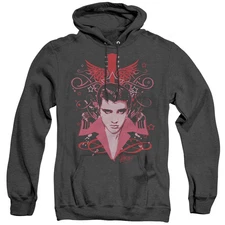 Elvis Presley Lets Face It Heather Mens Hoodie Black Officially Licensed