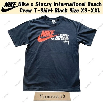 T-shirt Nike x Stussy International Beach Crew noir XS-XXL taille Japon - Photo 1/4