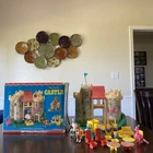 Vtg Fisher Price Little People 993 Play Family Castle w/Box 1974 Many Figures