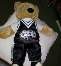 NBA San Antonio Spurs Plush Teddy Bear In Full Uniform 27 Inche Really Soft