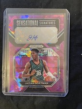 2022-23 PRIZM DRAFT AUTO ROOKIE JAZIAN GORTMAN PURPLE ICE PRIZM AUTO /99