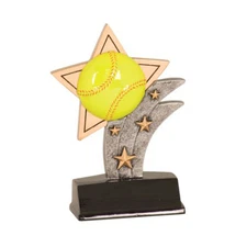 5 1/2 inch Softball Sports Trophy Award Style-9 2 inch Insert Holder Sport Star 