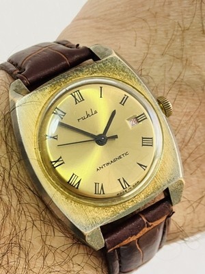 Watch Ruhla Quarzuhr Ddr Mechanische Herrenarmbanduhr Ruhla