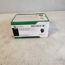 Lexmark 80C1XCO CX 510 Cyan Hi Yield Toner Genuine New OEM Sealed Box free ship