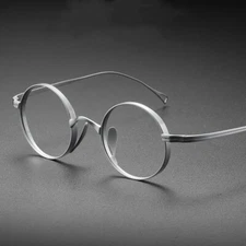 Handmade Retro Round Glasses Frames Japanese Titanium Spectacles Eyeglass Frames