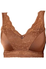 Rhonda Shear Pin-Up Bra w/ Removable Pads Brown