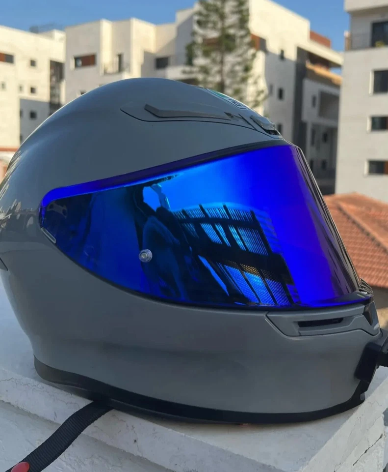 Lente visera AGV K6 K6S escudo azul Foto 3 de 3