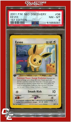 Neo Discovery 38 Eevee 1st Edition PSA 8