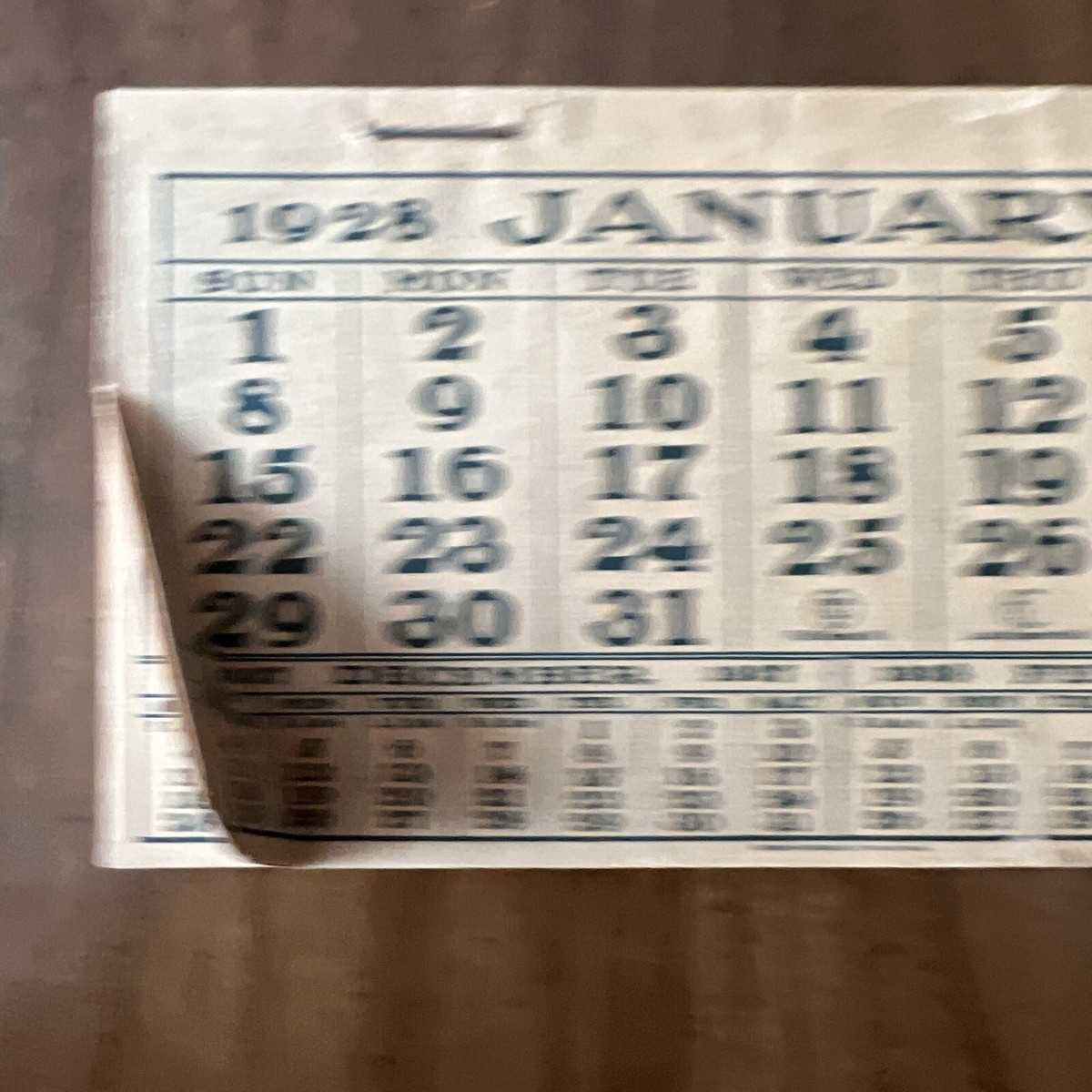 Very Rare Tiny Antique 1928 Calendar | eBay