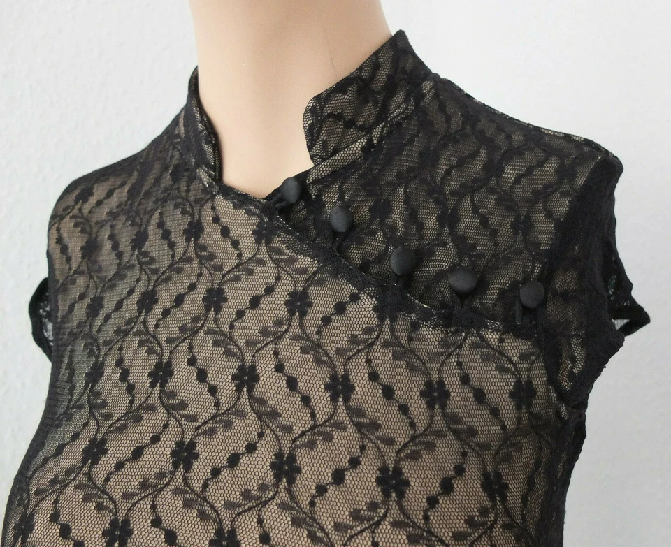 * CLOCKHOUSE bezauberndes Sommer Kleid Gr. 34 XS Spitze TOP Schwarz - Bild 2 von 4