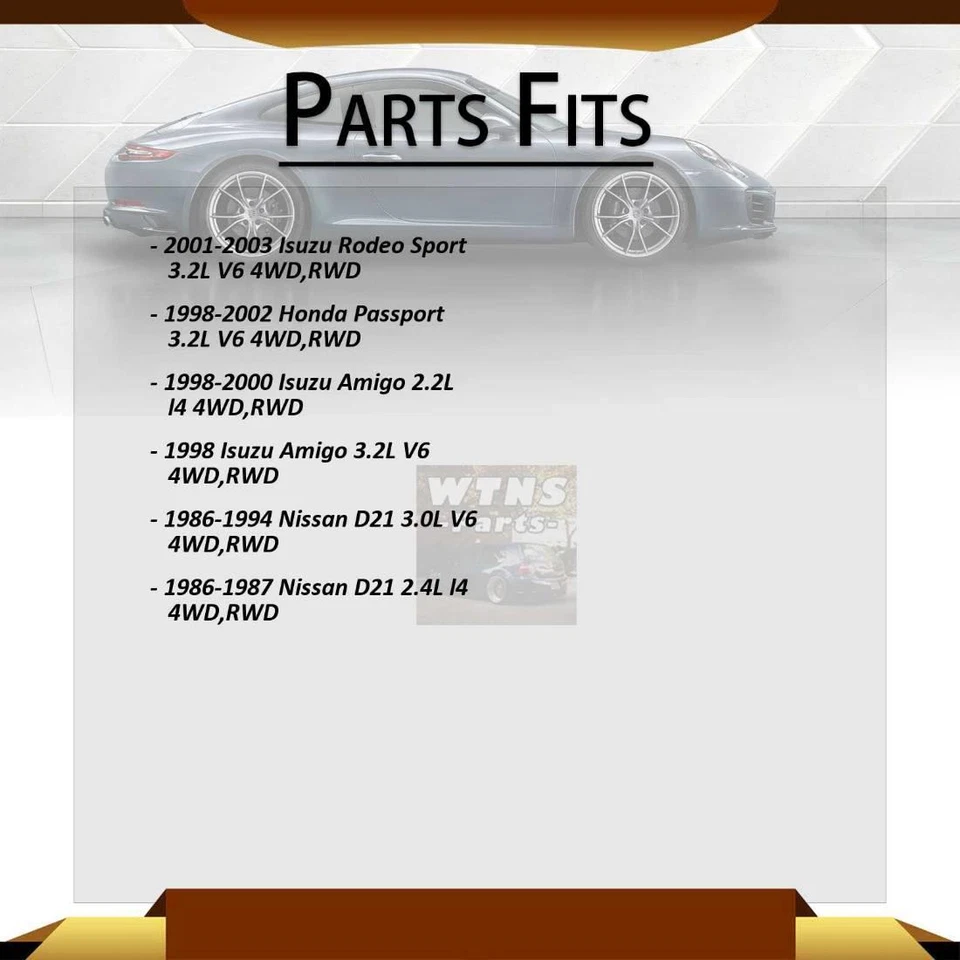 U-образные соединения GMB передний задний вал все соединения 4x для 2004 Isuzu Rodeo 3,5 л полный привод - Изображение 4 из 4