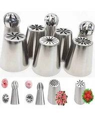 Russian Piping Tips 8PCS Baking Supplies Set cake Decorating Tools Cake Supplies
