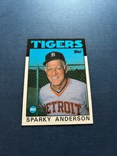 1986 Topps Baseball Sparky Anderson #411 Set Break NM