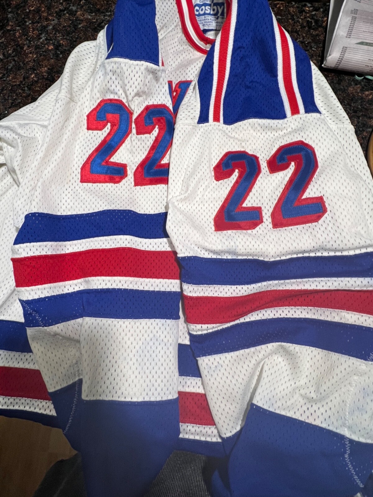 Rangers Game worn Mike Gartner Jersey eBay