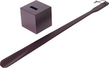 Kiso hinoki craft Long shoehorn with stand Brown Long Size 70cm from Japan