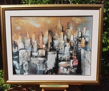 BERNHARD VOGEL NEW YORK EMPIRE STATE BUILDING ART PRINT CONTEMPORARY CITYSCAPE