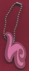 Fancy Script Letter "N" Tag Keytag Fob - Pink — photo 2
