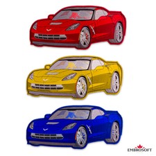 Chevrolet Corvette Large Embroidered Car Vehicle Patch Iron On