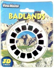 BADLANDS NATIONAL PARK SOUTH DAKOTA 3d View-Master 3 Reel Packet SEALED