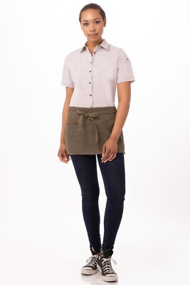 Chef Works Urban blau taupe Uptown Taillenschürze UVP 29,99 £ #CT-8