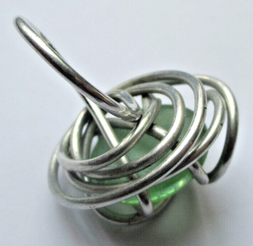 Rare Clip serre passe foulard bouclier couleur argent et or bijou vintage 587