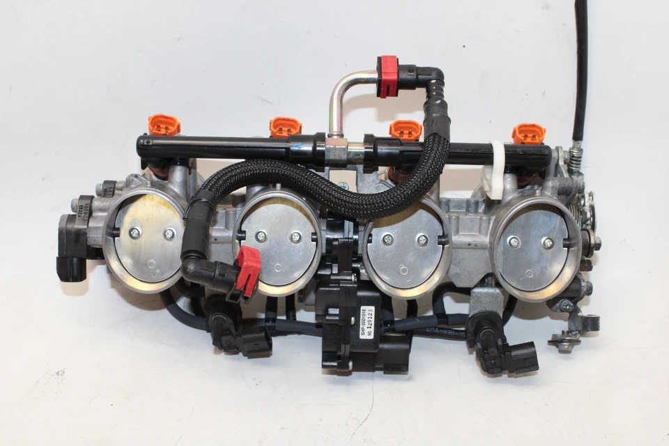 2013 Kawasaki Ninja Zx6r Zx636 Abs Main Fuel Injectors / Throttle Bodies - Image 4 of 4
