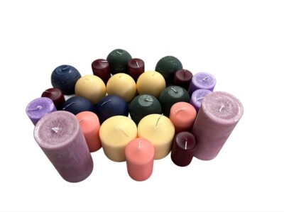 2 Kg Kerzen Spitzkerzen Stumpenkerzen Dekokerzen Premium  B-Ware
