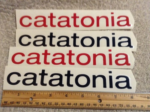 Catatonia Band Logo 4 die cut stickers Blanco y Negro Free Shipping - 第 1/3 張圖片