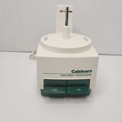 Cuisinart Mini-Prep Food Processor Base TESTED White/Green DLC-1TX, Type 21
