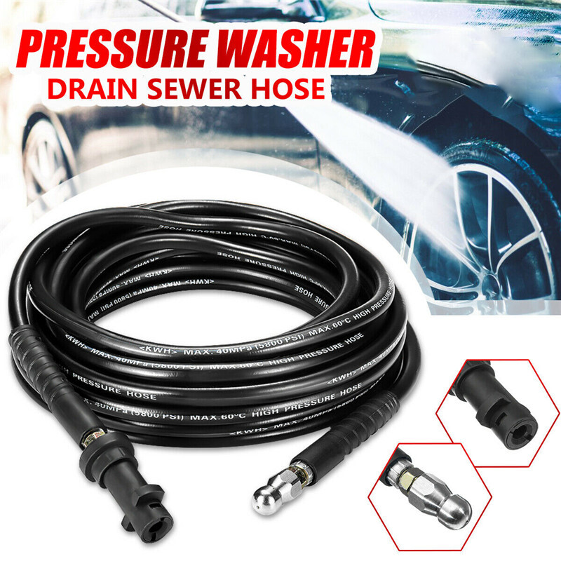 20m Pressure Washer Sewer Drain Cleaning Hose Tube Pipe Cleaner 14MM