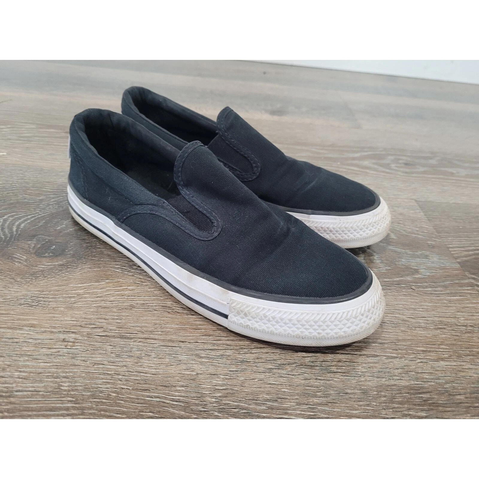 Sneakers basse Converse donna All Star slip on tela nera taglia 7
