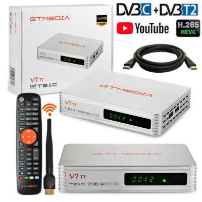 DVB-T/T2 FULL HD TV terrestrische Receiver HEVC H.265 HDMI Ethernet WIFI Antenne