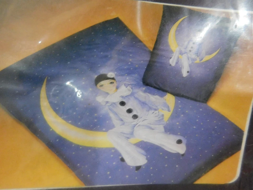 Pierrot Love Editions Michel Oks Paris Needlepoint Cross Stitch Pillow Case Deco - Image 2 of 4