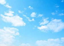 CORFOTO Fabric 7x5ft Sky Backdrop Theme Photography Light Blue Sky Clouds Sun...