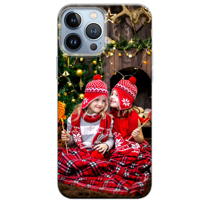 Personalisierte Hülle iPhone 13 Pro Max Mini Individuell Foto Silikon Cover für Apple