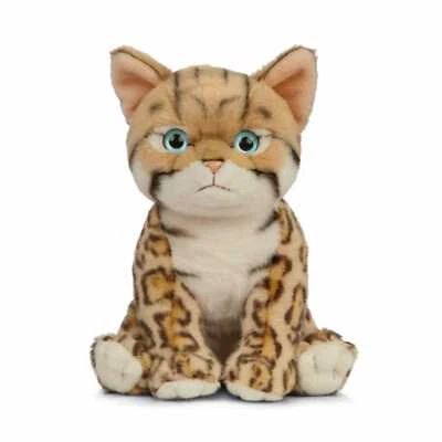 Bengal Katze Kätzchen Plüschtier Stofftier Kuscheltier H=16,5cm Living Nature