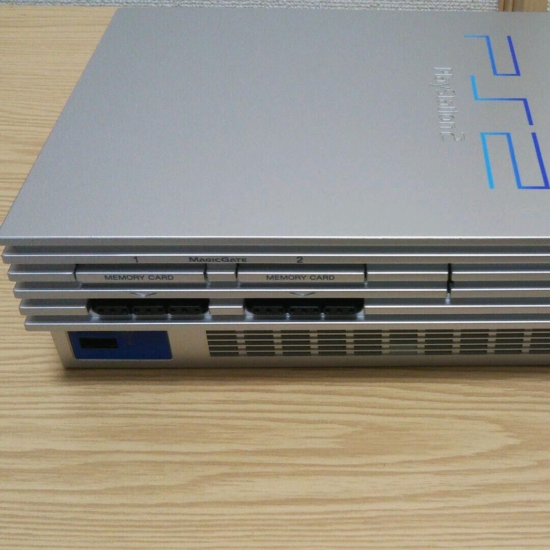 PlayStation 2 Satin Silver SCPH-50000 TSS Ps2 Sony Game Japan 