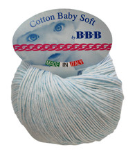 Gomitolo da 50 gr.  cotone morbido egiziano COTTON BABY SOFT BBB FILATI