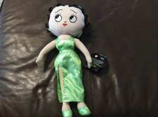 BETTY BOOP Kelly Toy 2016 15  Plush Doll Metallic Green Dress NEW 