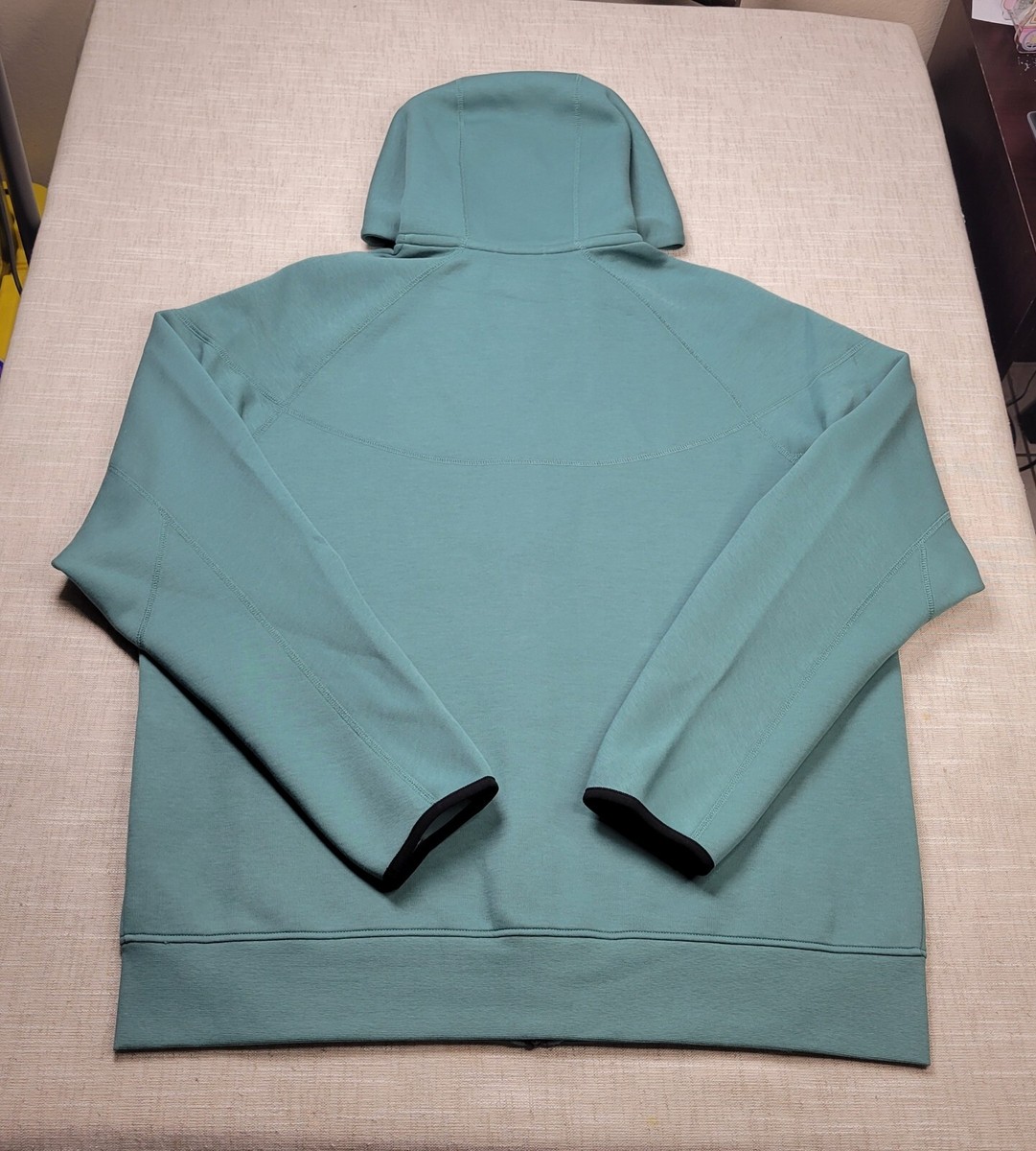 NIKE Tech Fleece Hoodie Jacket XL Tall Mens Green Black Full Zip