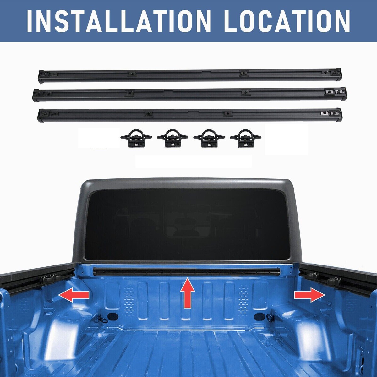 RKR Rails For Jeep JT 2020-2024 RealTruck RKR Rails For Jeep Gladiator ...