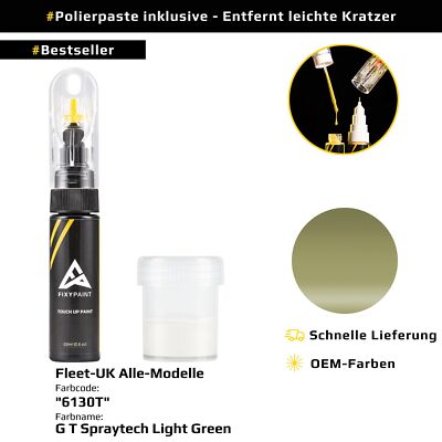 Lackstift für Fleet UK Alle Modelle Code: 6130T G T Spraytech Light Green